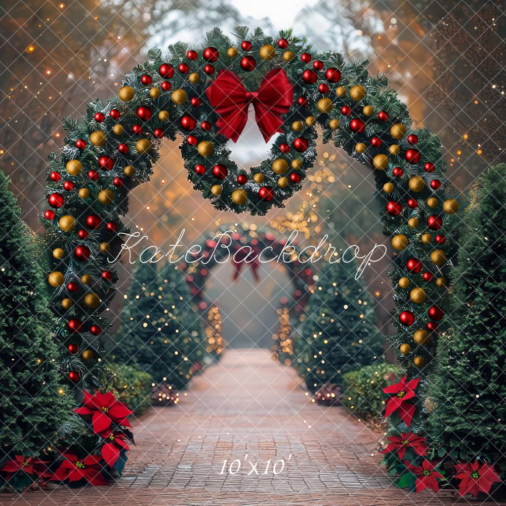 Kate Christmas Arch Garland Pine Trees Backdrop Designed by Mini MakeBelieve - Image 7