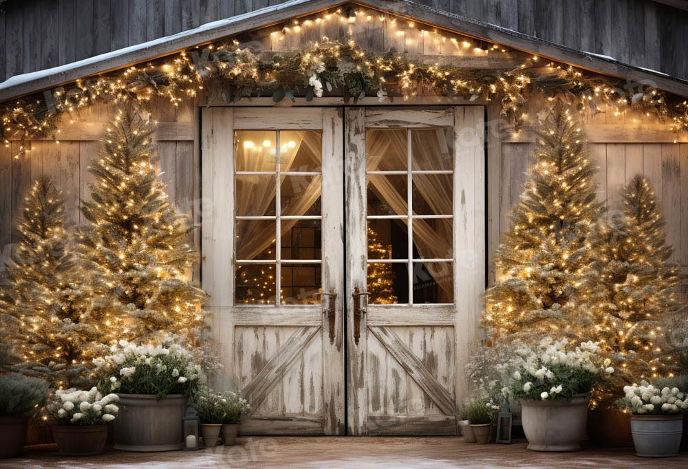 Kate Christmas Barn Backdrop Designed by Emetselch - Image 2