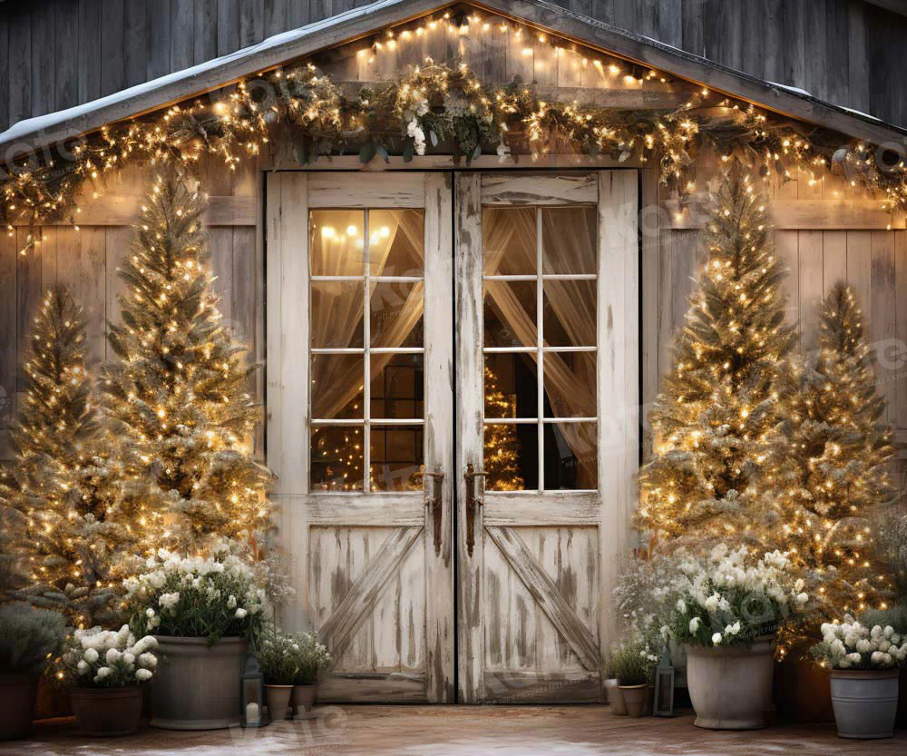 Kate Christmas Barn Backdrop Designed by Emetselch - Image 9
