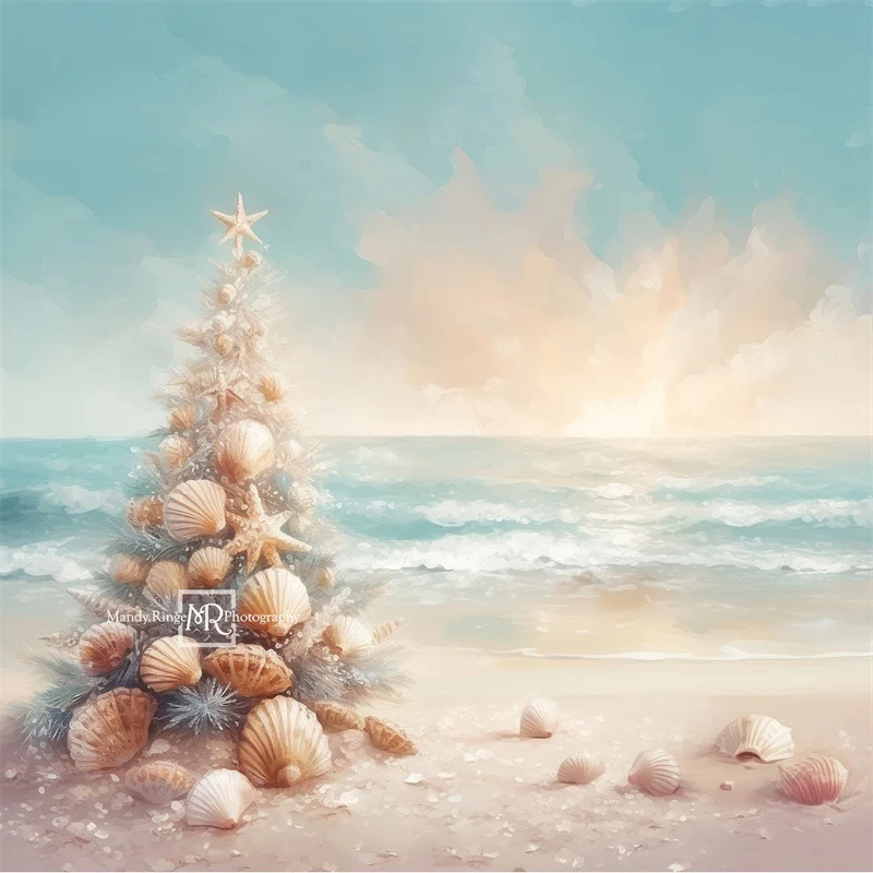 Kate Christmas Beach Shell Backdrop Designed by Mandy Ringe Photography - Image 2