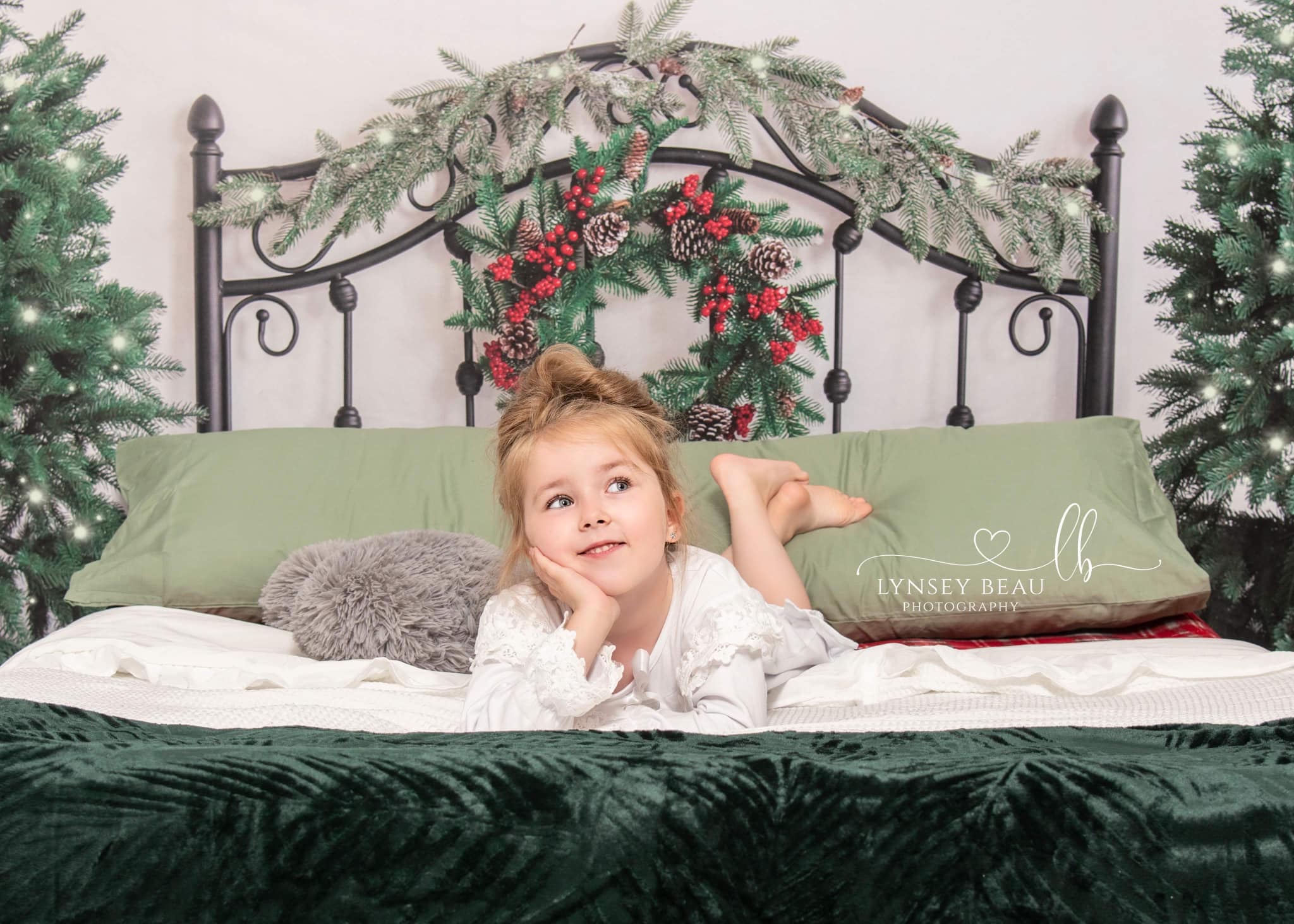 Kate Christmas Headboard Bed Backdrop Designed by Emetselch - Image 4