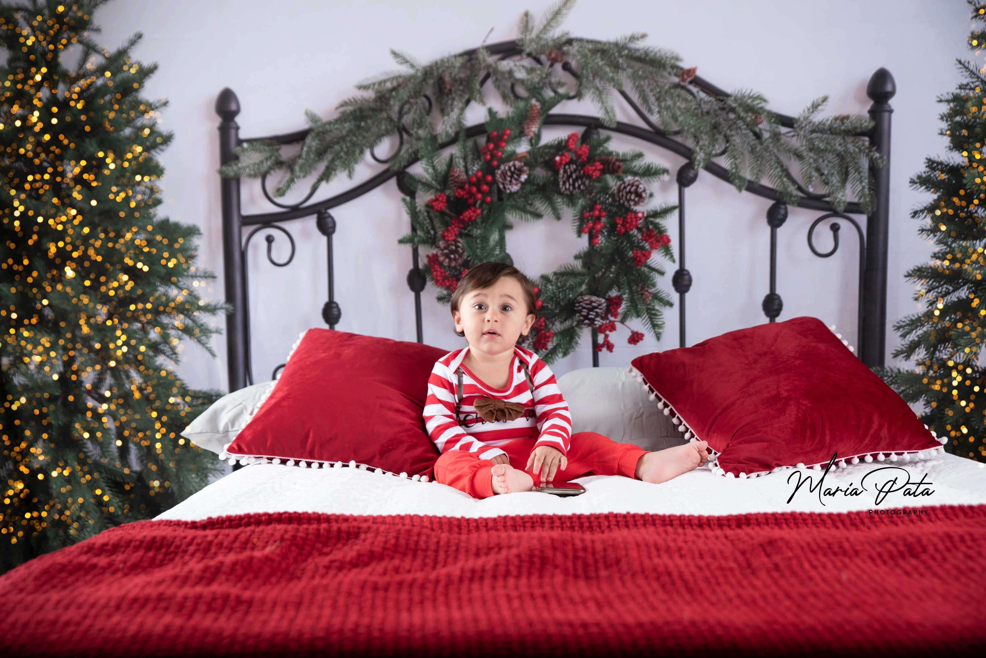 Kate Christmas Headboard Bed Backdrop Designed by Emetselch - Image 5