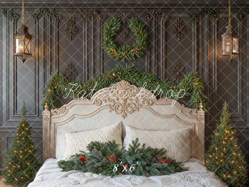 Kate Christmas Bed Garland Wreath Trees Backdrop Designed by Emetselch - Image 3