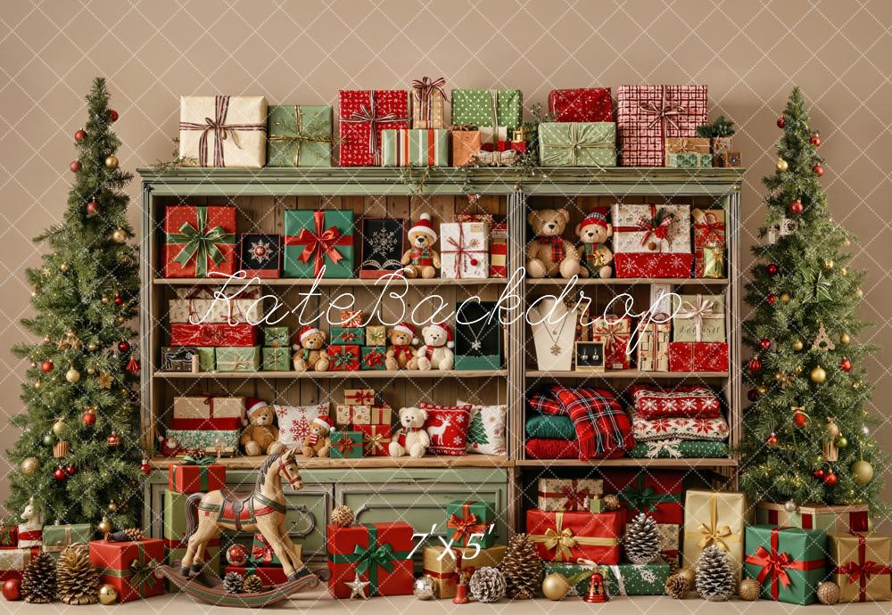 Kate Christmas Cabinet Gifts Trees Backdrop Designed by Emetselch - Image 2