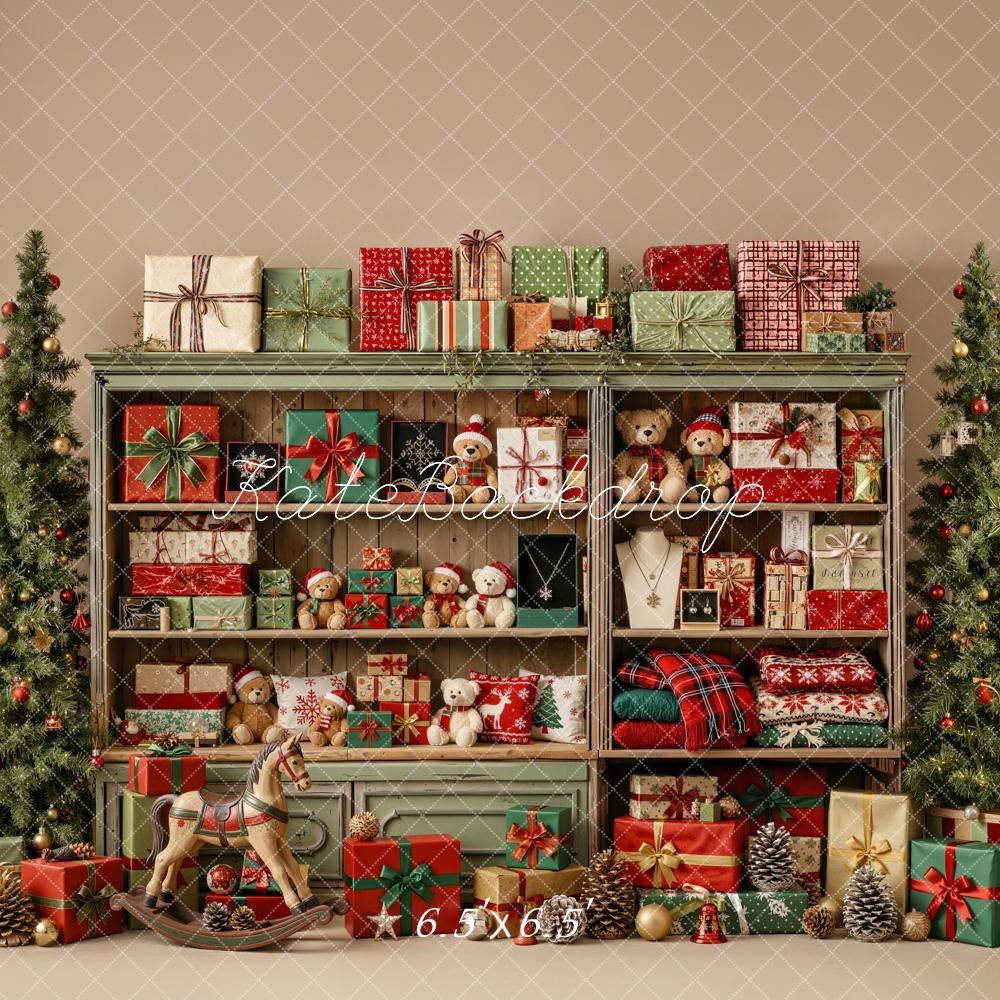 Kate Christmas Cabinet Gifts Trees Backdrop Designed by Emetselch - Image 5