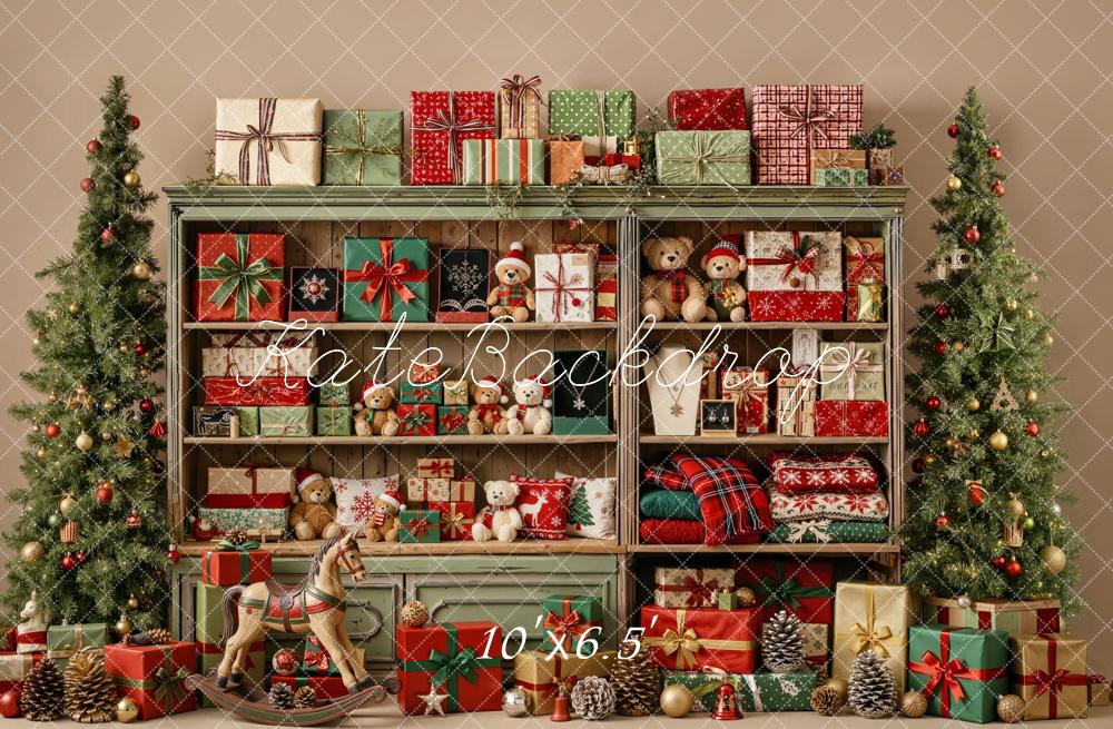 Kate Christmas Cabinet Gifts Trees Backdrop Designed by Emetselch - Image 7