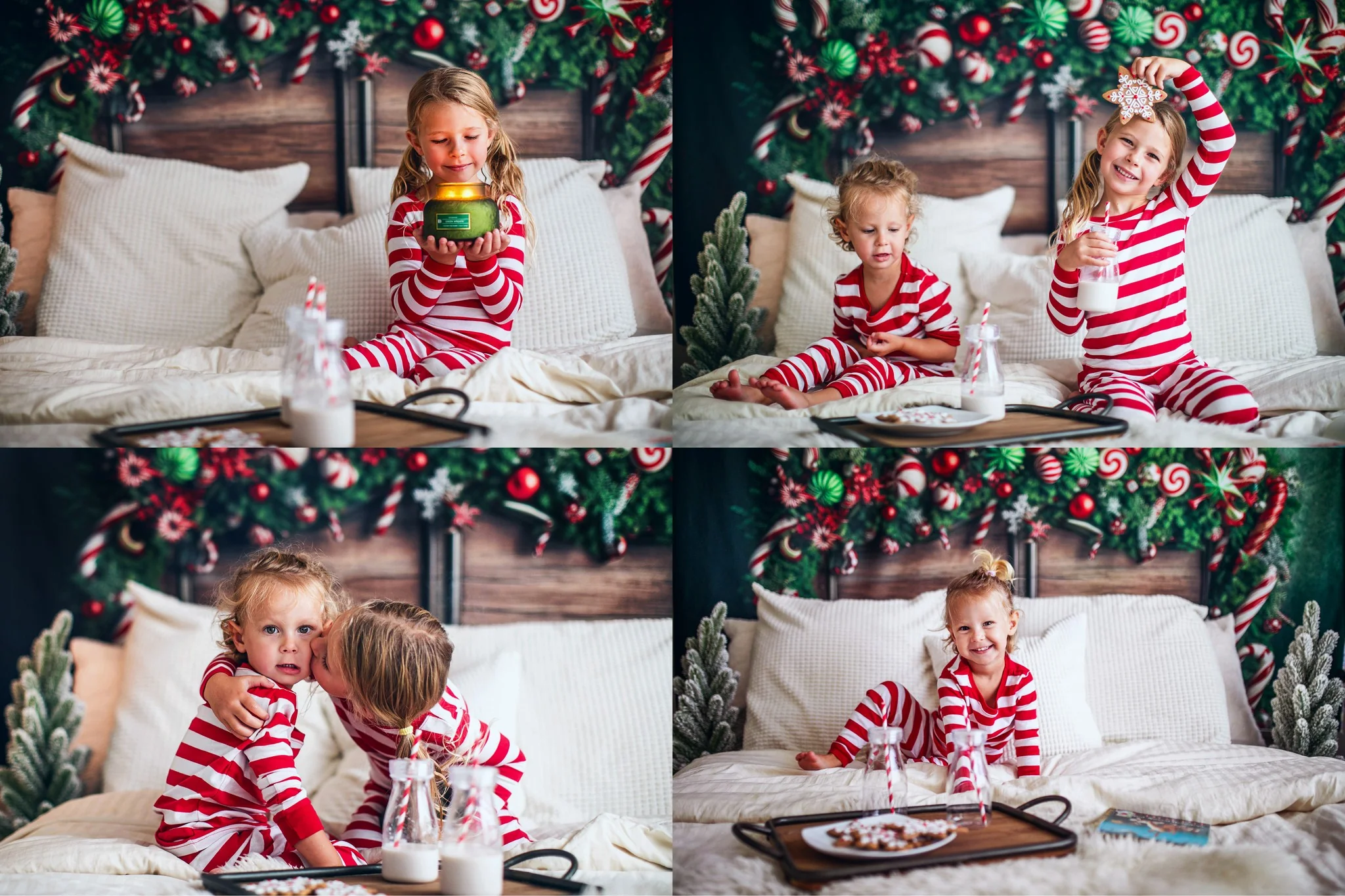 Kate Christmas Headboard Candy Cane Backdrop Designed by Mandy Ringe Photography - Image 6