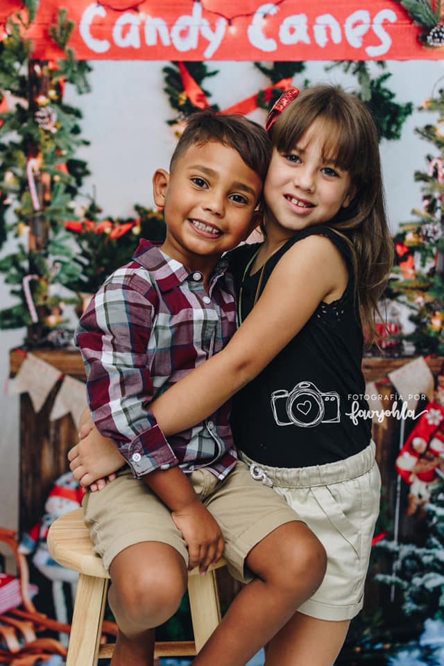 Kate Christmas Candy Canes with Decorations Backdrop for Photography - Image 3