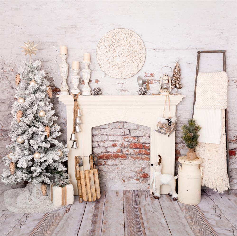 Kate Christmas Decorations Brick Room Backdrop Designed By Pine Park Collection - Image 7