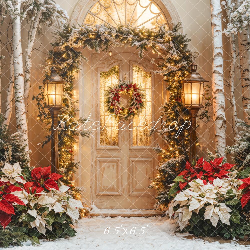 Kate Christmas Door Garland Tree Backdrop Designed by Emetselch - Image 4