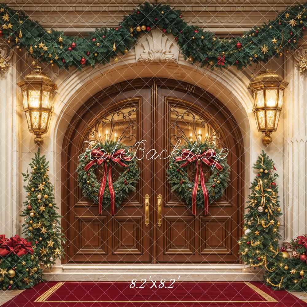 Kate Christmas Door Garland Trees Decorations Backdrop Designed by Emetselch - Image 5