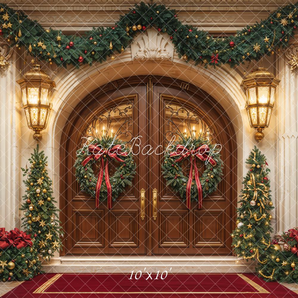 Kate Christmas Door Garland Trees Decorations Backdrop Designed by Emetselch - Image 7