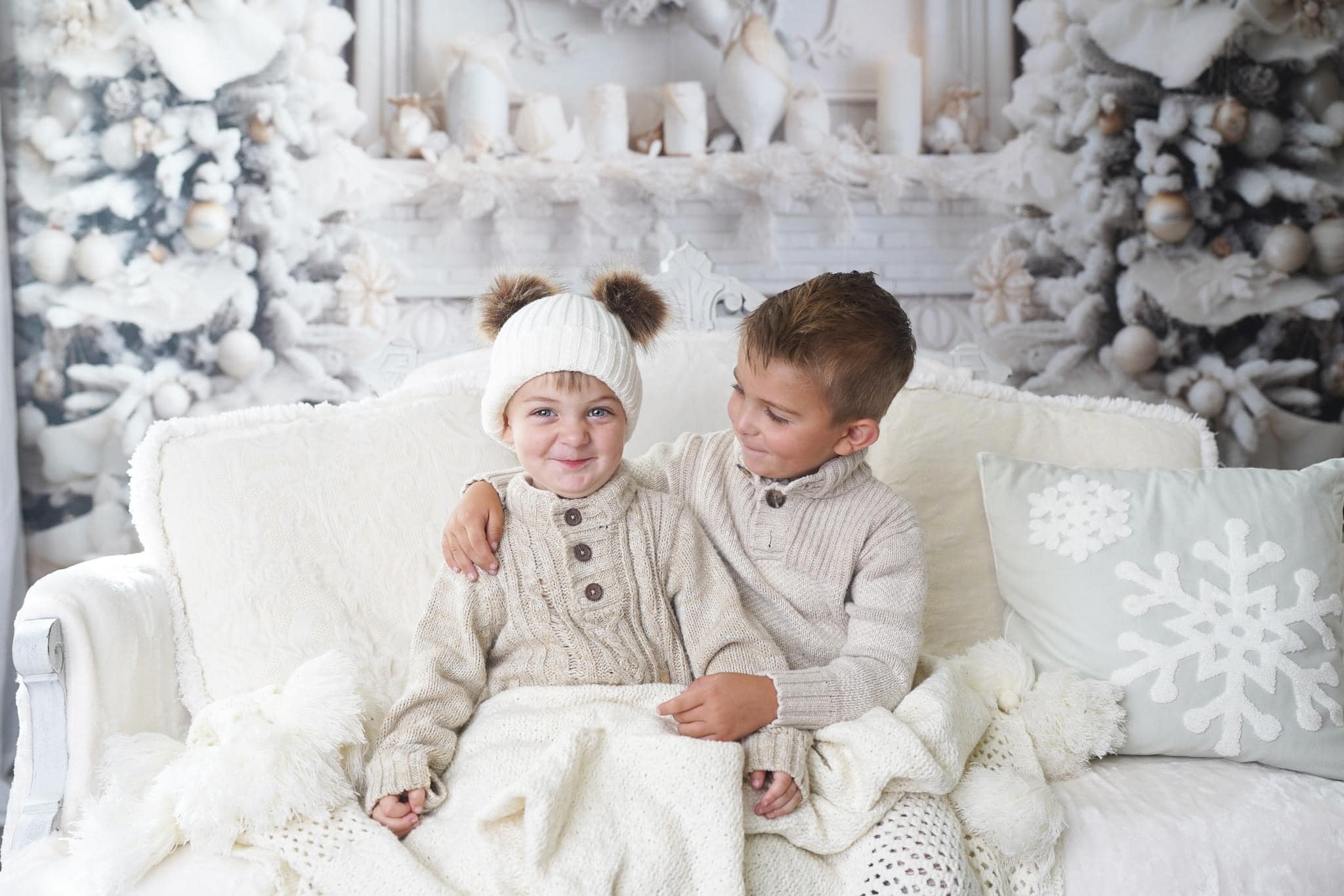 Kate Christmas Elegant Room Fireplace Backdrop for Photography - Image 3