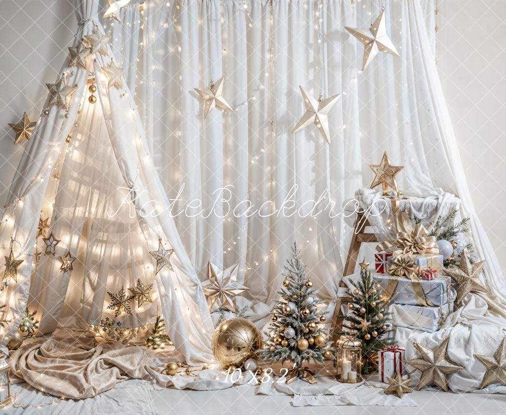 Kate Christmas Fantasy Dream Tent Star Backdrop for Photography - Image 3