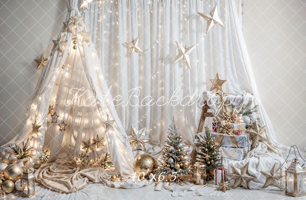 Kate Christmas Fantasy Dream Tent Star Backdrop for Photography - Image 4