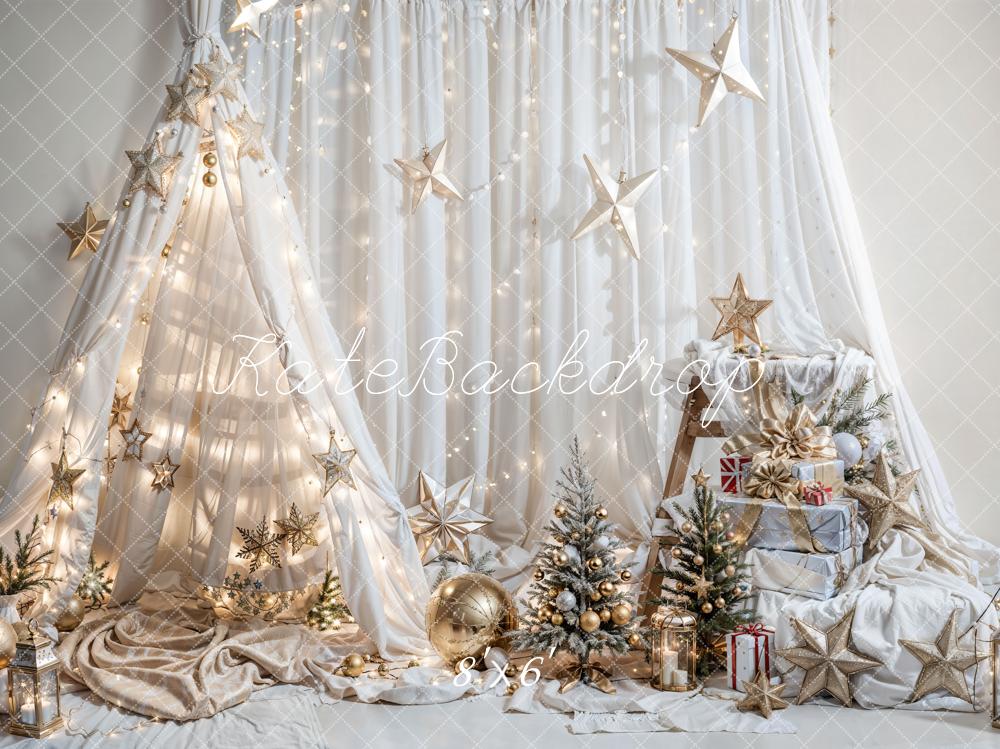Kate Christmas Fantasy Dream Tent Star Backdrop for Photography - Image 5