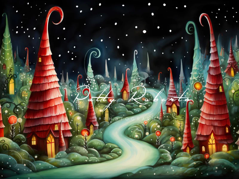 Kate Christmas Fantasy Path Backdrop Designed by Patty Robert - Image 3