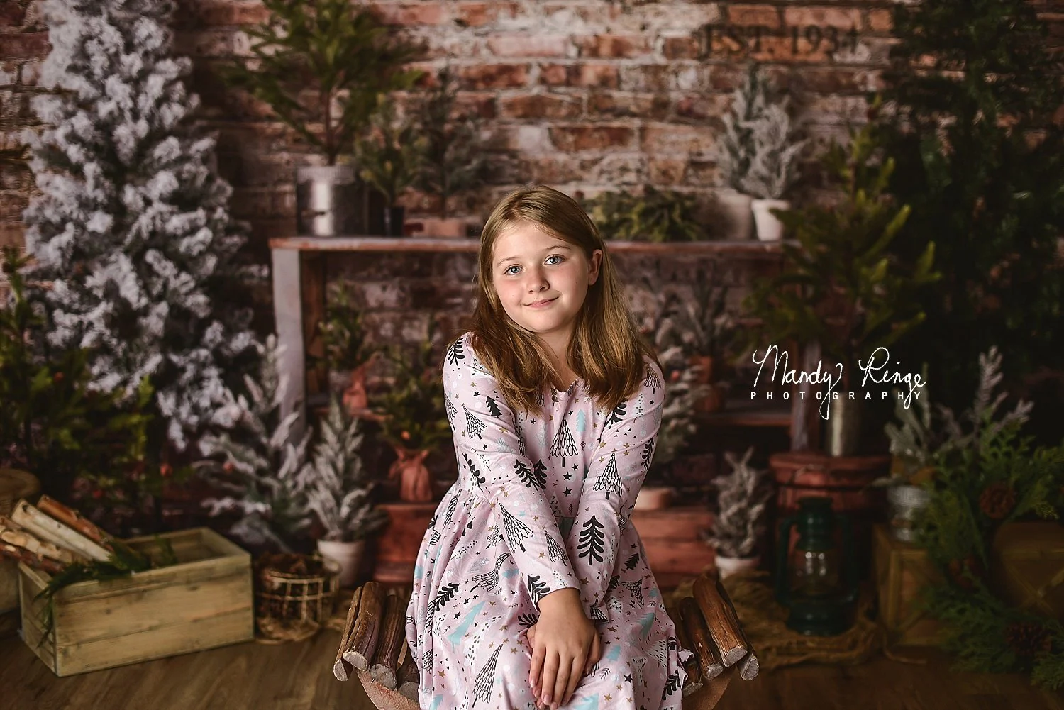Kate Christmas Farm Fresh Tree Backdrop Designed by Mandy Ringe Photography - Image 7