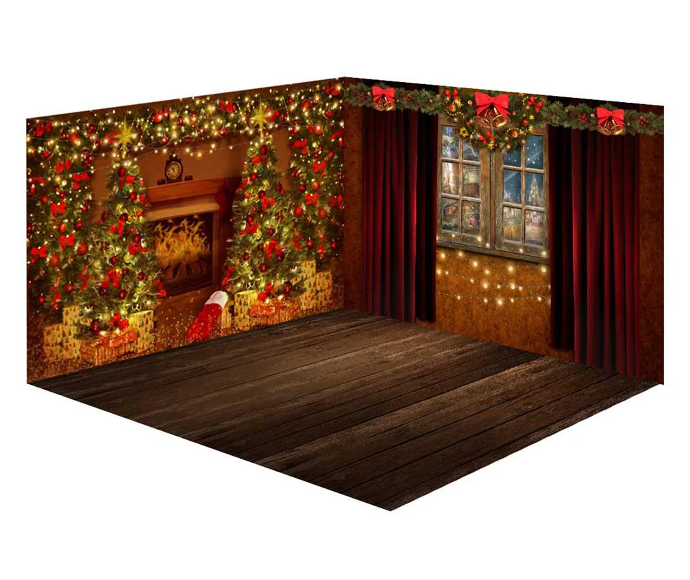 Kate Christmas Fireplace&Window Room Set - Image 2