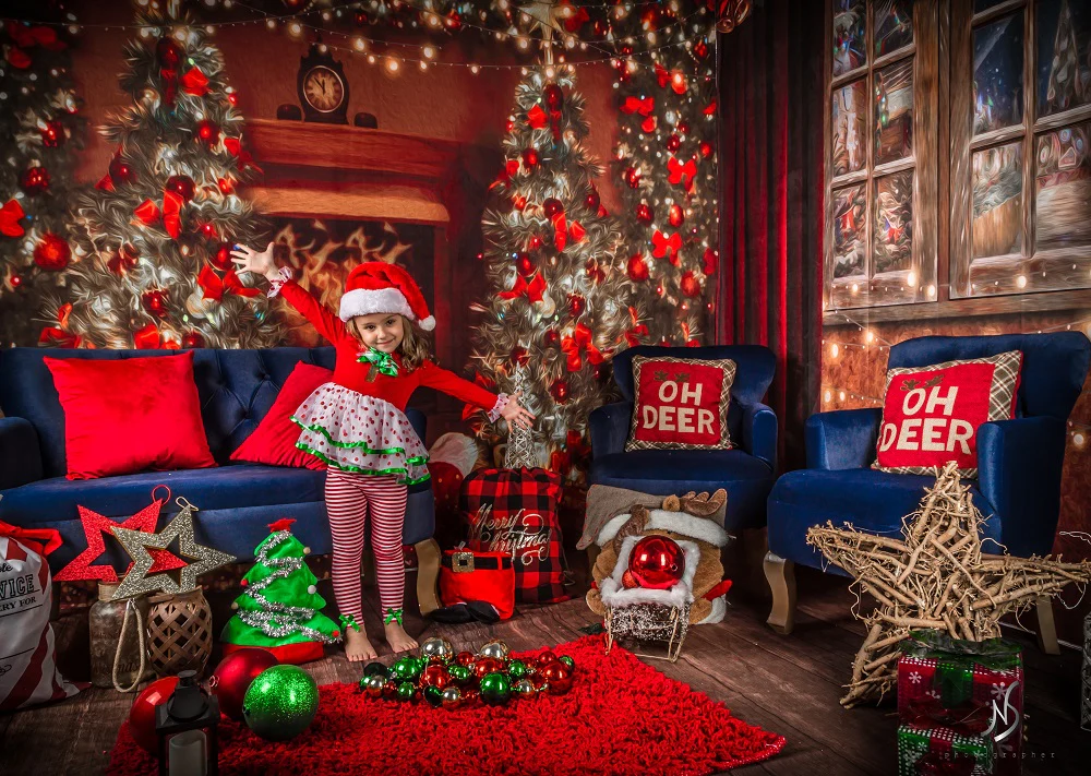 Kate Christmas Fireplace&Window Room Set - Image 3