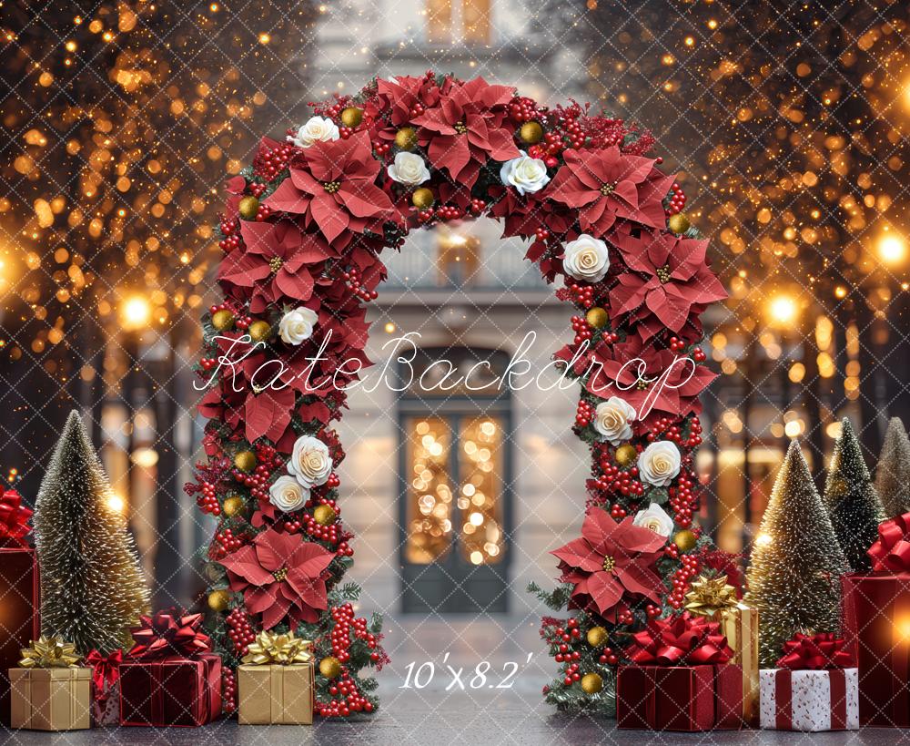 Kate Christmas Floral Arch Presents Bokeh Backdrop Designed by Mini MakeBelieve - Image 6