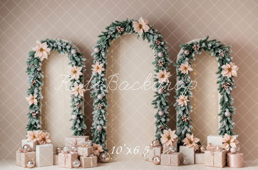 Kate Christmas Floral Arch Gift Backdrop Designed by Patty Robert - Image 4