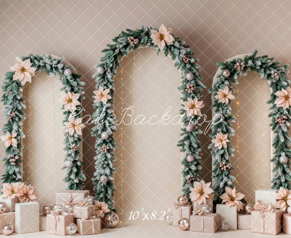 Kate Christmas Floral Arch Gift Backdrop Designed by Patty Robert - Image 6