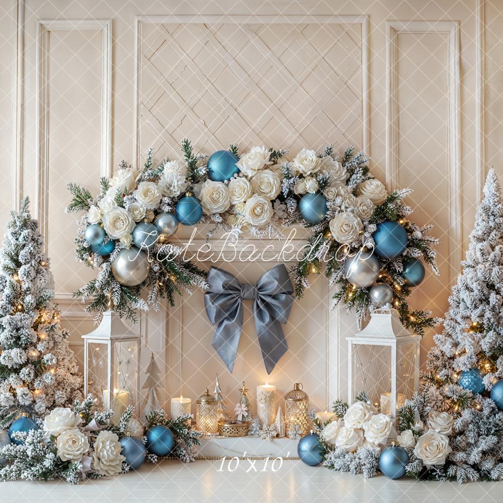 Kate Christmas Floral Arch Trees Backdrop Designed by Emetselch - Image 7