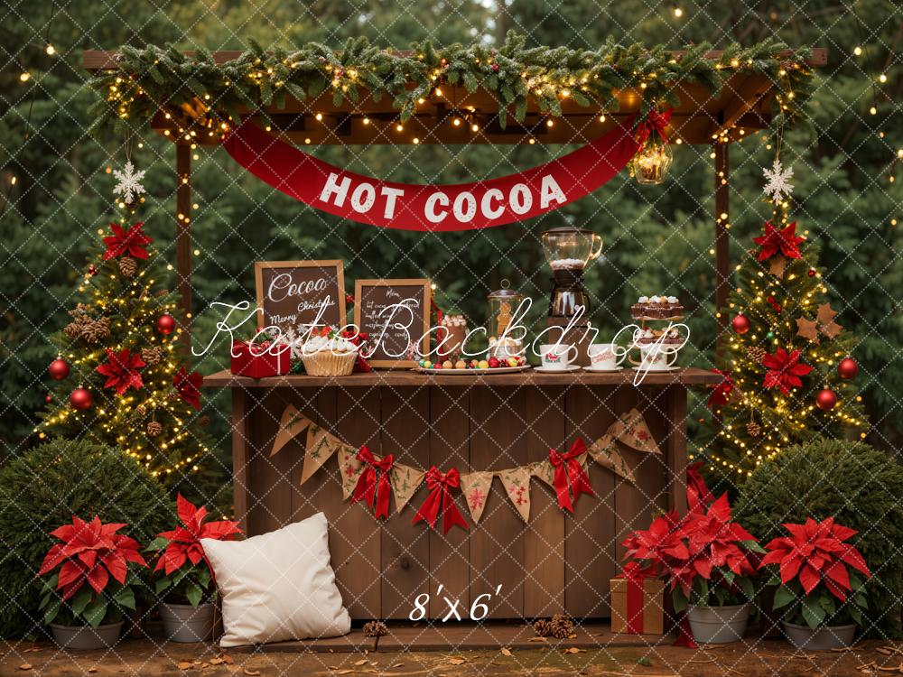 Kate Christmas Forest Hot Cocoa Stand Backdrop Designed by Emetselch - Image 6