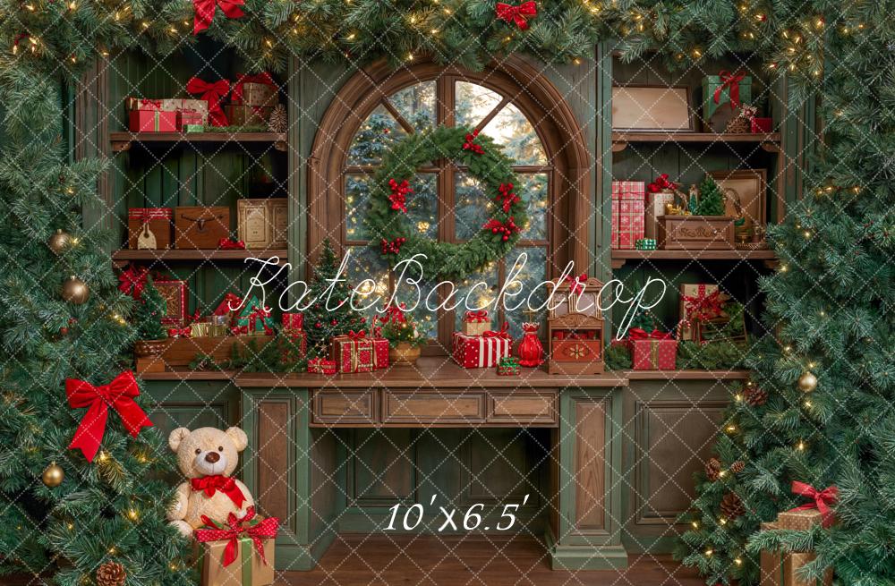 Kate Christmas Garland Window Shelves Gifts Backdrop Designed by Emetselch - Image 4