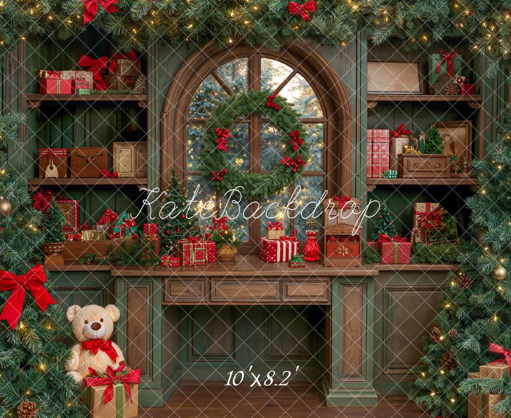 Kate Christmas Garland Window Shelves Gifts Backdrop Designed by Emetselch - Image 6