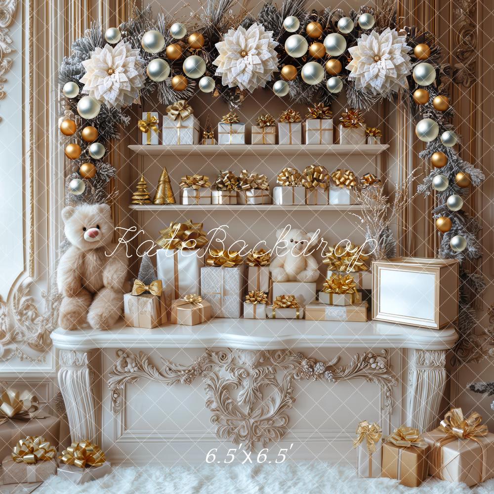 Kate Christmas Gift Arch Shelves Ornaments Backdrop Designed by Mini MakeBelieve - Image 2