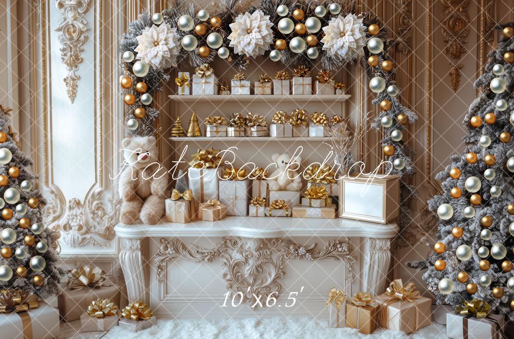 Kate Christmas Gift Arch Shelves Ornaments Backdrop Designed by Mini MakeBelieve - Image 4