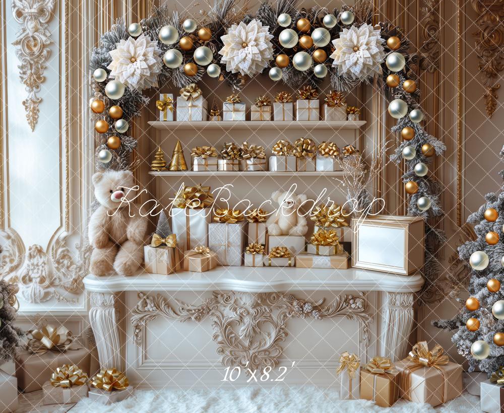 Kate Christmas Gift Arch Shelves Ornaments Backdrop Designed by Mini MakeBelieve - Image 6