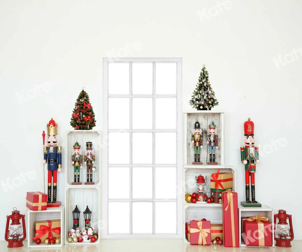 Kate Christmas Gift Nutcrackers Shelf Backdrop Door Designed by Emetselch - Image 3