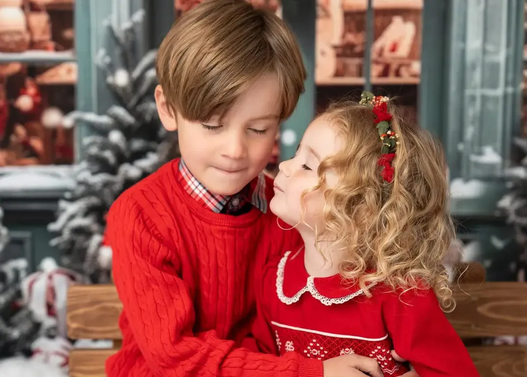 Kate Christmas Gift Store in Snow Fleece Backdrop for Photography - Image 11