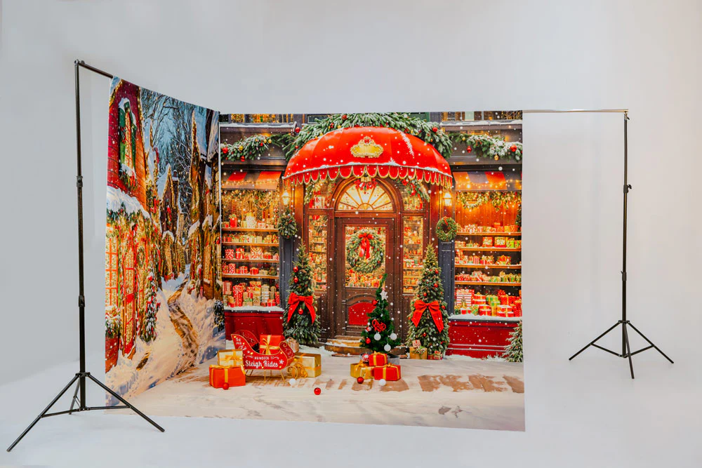 Kate Christmas Gifts Shop Snowy Village Room Set - Image 4