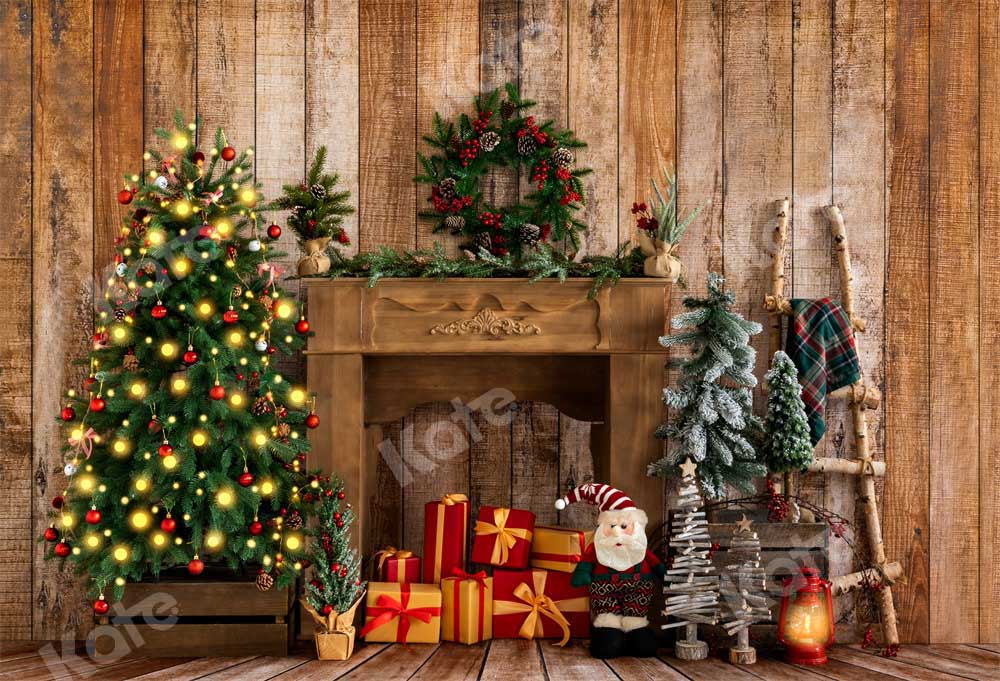 Kate Christmas Gifts Wreath Backdrop Designed by Emetselch