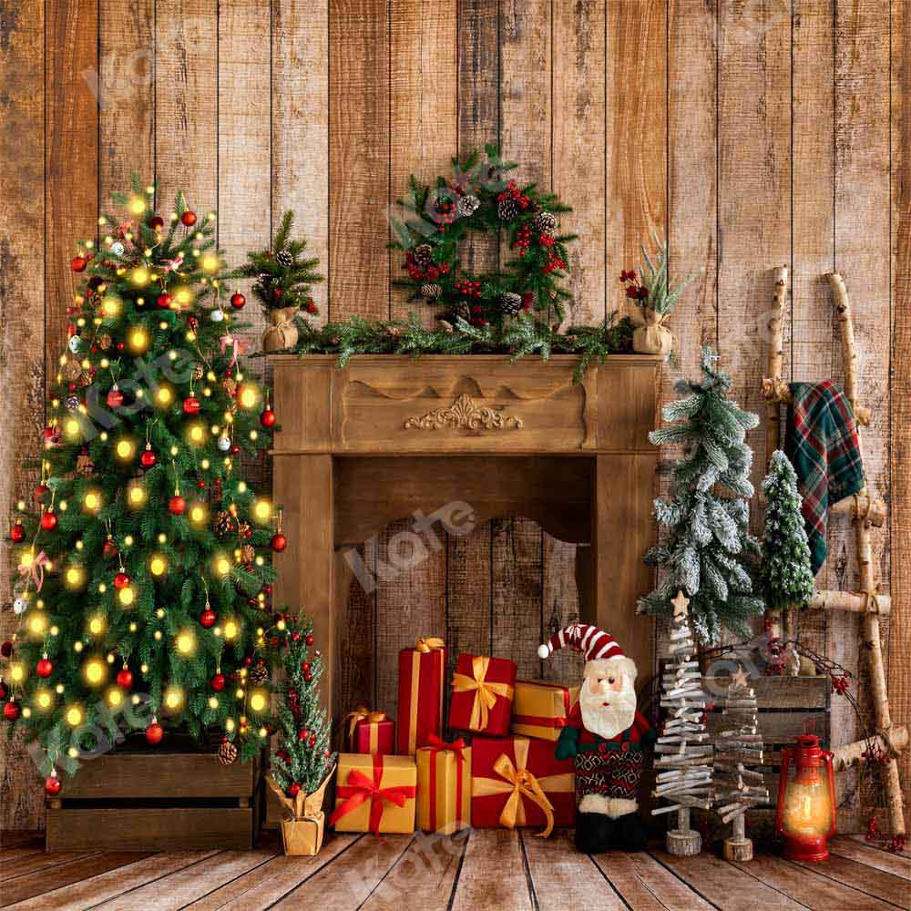 Kate Christmas Gifts Wreath Backdrop Designed by Emetselch - Image 2