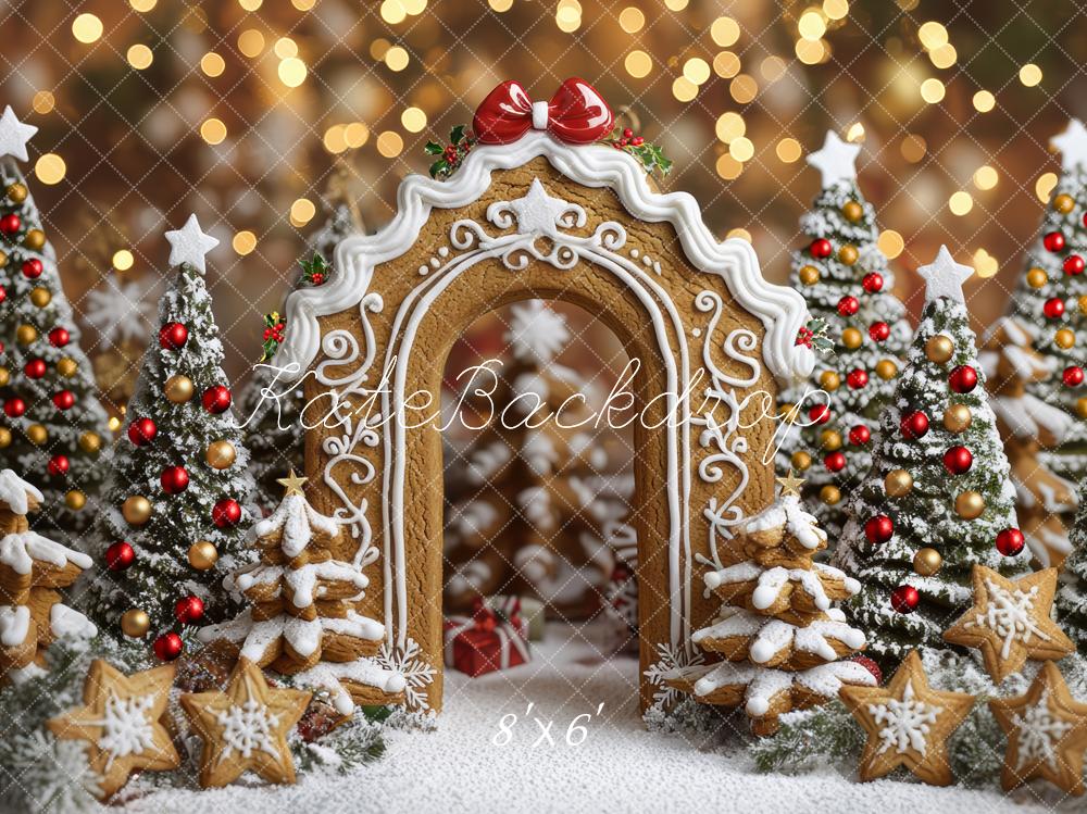 Kate Christmas Gingerbread Arch Biscuit Trees Backdrop Designed by Mini MakeBelieve - Image 3