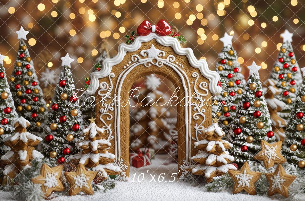 Kate Christmas Gingerbread Arch Biscuit Trees Backdrop Designed by Mini MakeBelieve - Image 4