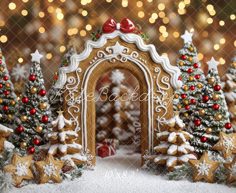 Kate Christmas Gingerbread Arch Biscuit Trees Backdrop Designed by Mini MakeBelieve - Image 6