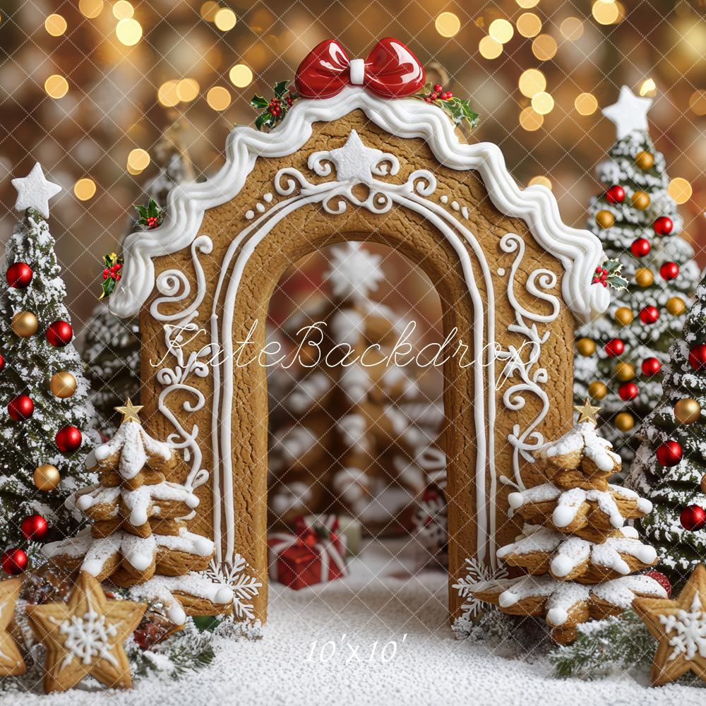 Kate Christmas Gingerbread Arch Biscuit Trees Backdrop Designed by Mini MakeBelieve - Image 7