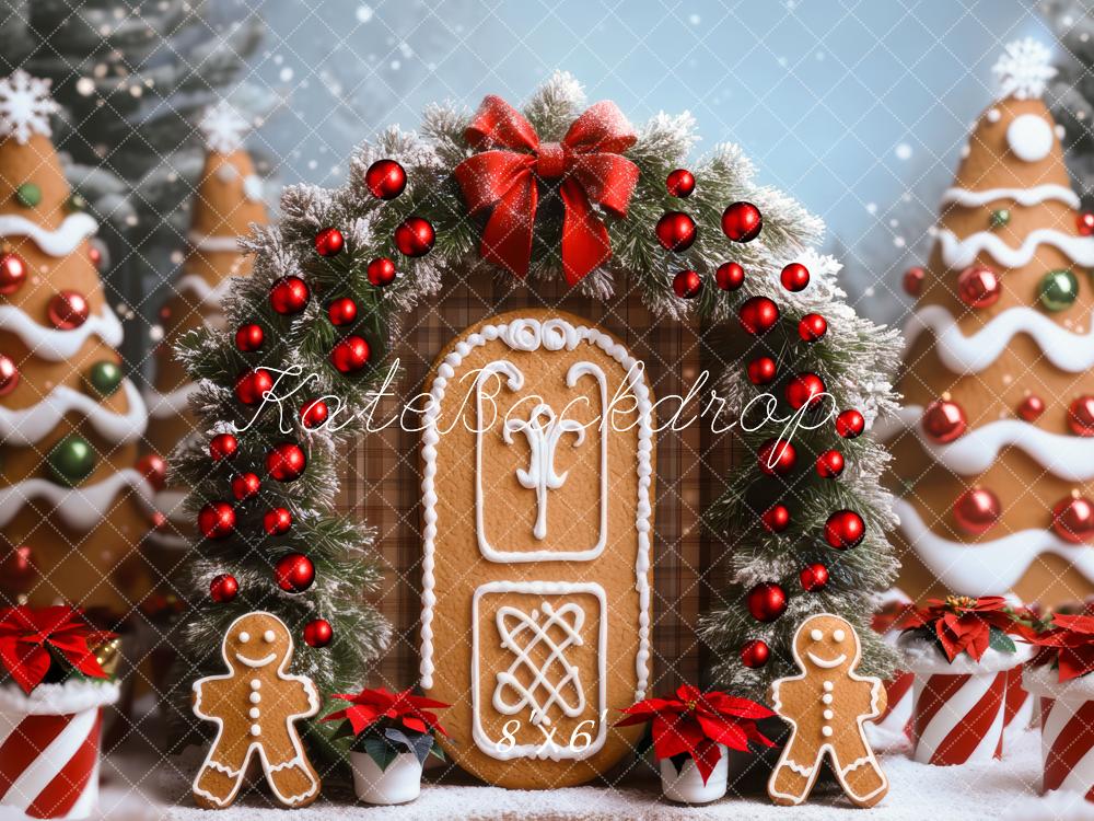 Kate Christmas Gingerbread House Garland Backdrop Designed by Mini MakeBelieve - Image 3