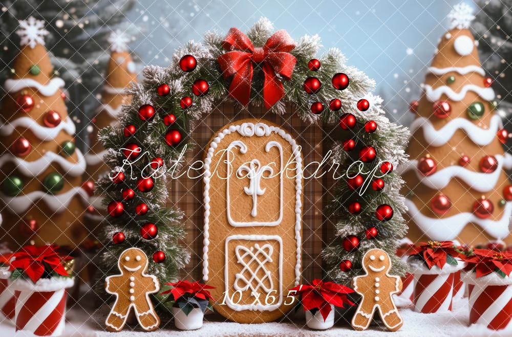 Kate Christmas Gingerbread House Garland Backdrop Designed by Mini MakeBelieve - Image 4