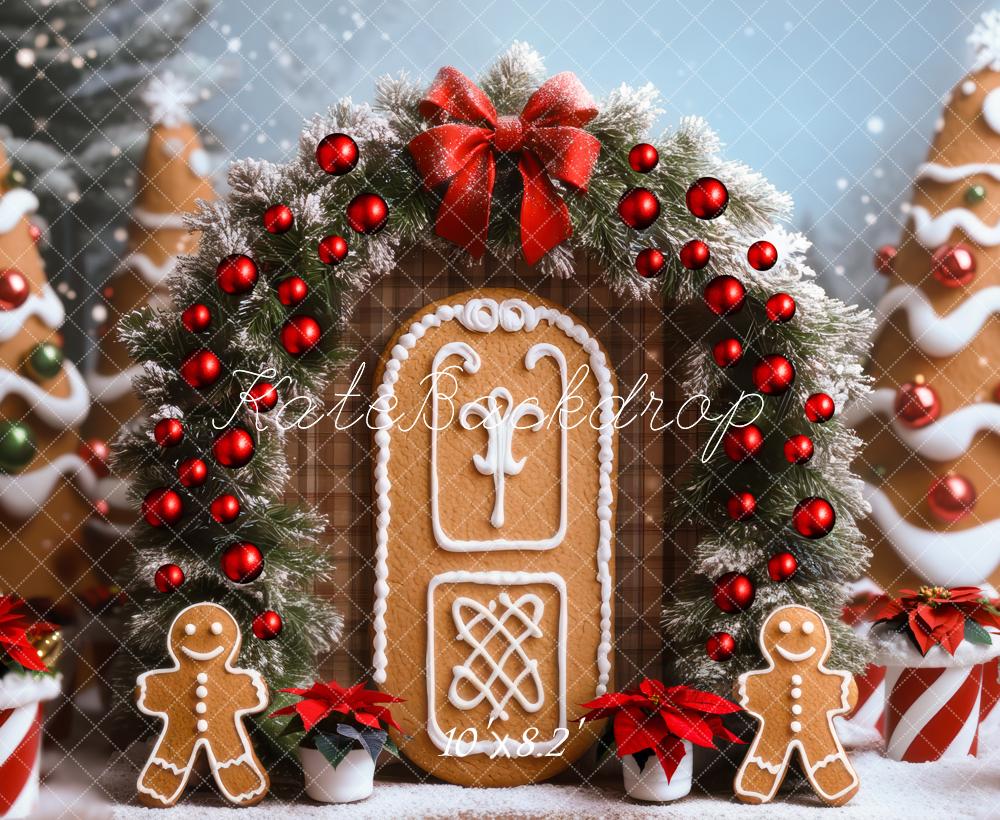 Kate Christmas Gingerbread House Garland Backdrop Designed by Mini MakeBelieve - Image 6