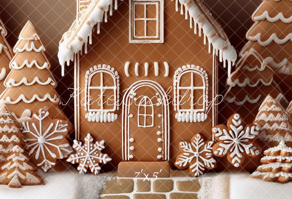 Kate Christmas Gingerbread Trees Backdrop Designed by Mandy Ringe Photography - Image 2