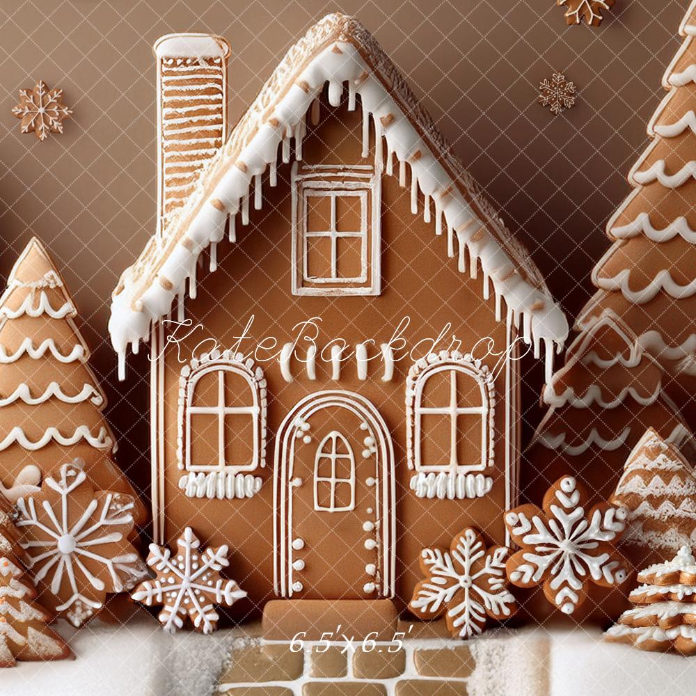 Kate Christmas Gingerbread Trees Backdrop Designed by Mandy Ringe Photography - Image 3