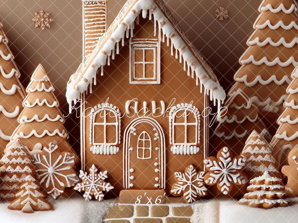 Kate Christmas Gingerbread Trees Backdrop Designed by Mandy Ringe Photography - Image 4
