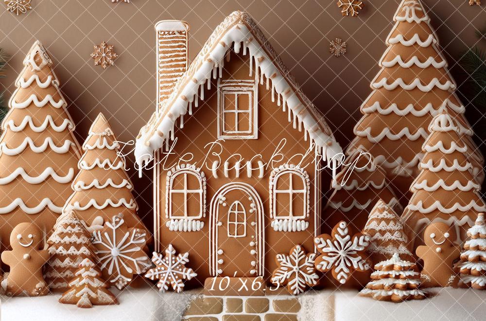 Kate Christmas Gingerbread Trees Backdrop Designed by Mandy Ringe Photography - Image 5